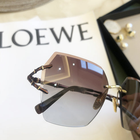 New Rimless Cut Edge Sunglasses For Women - ROUTINE FASHION